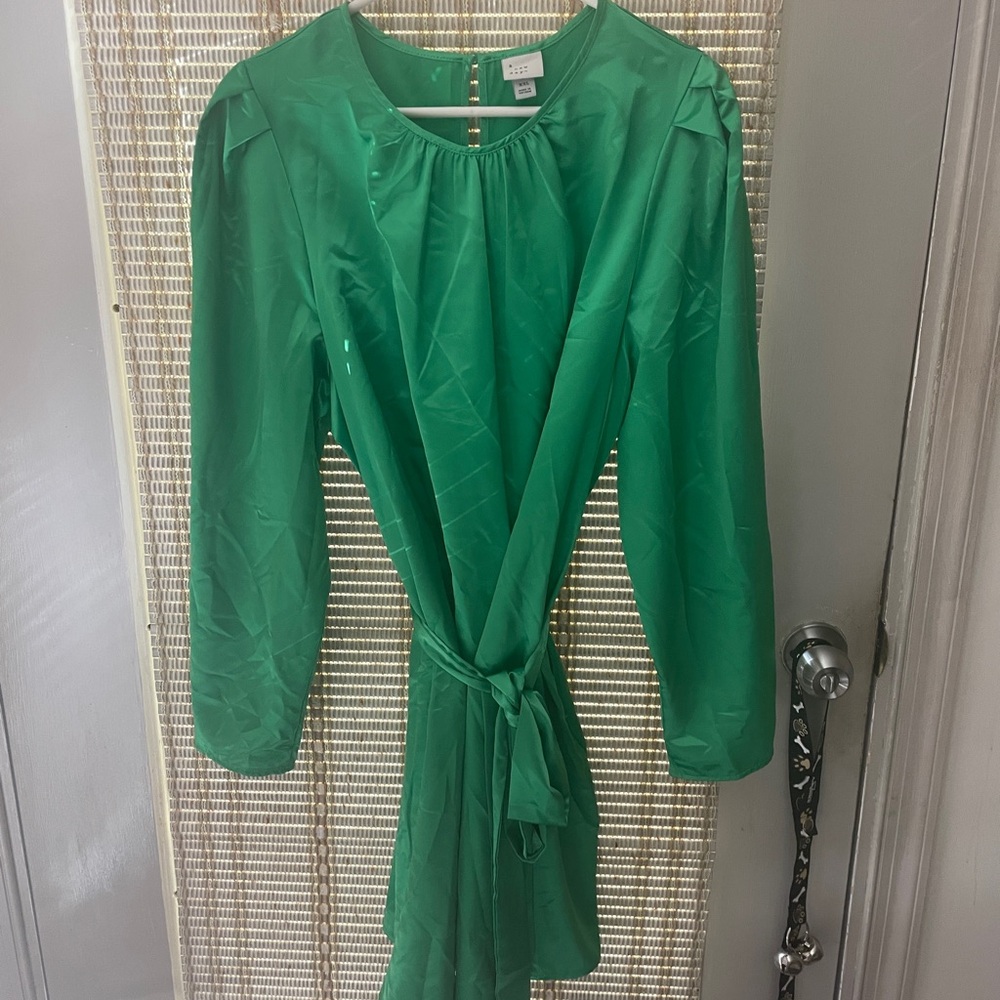 A New Day Green Bishop Sleeve Sundress